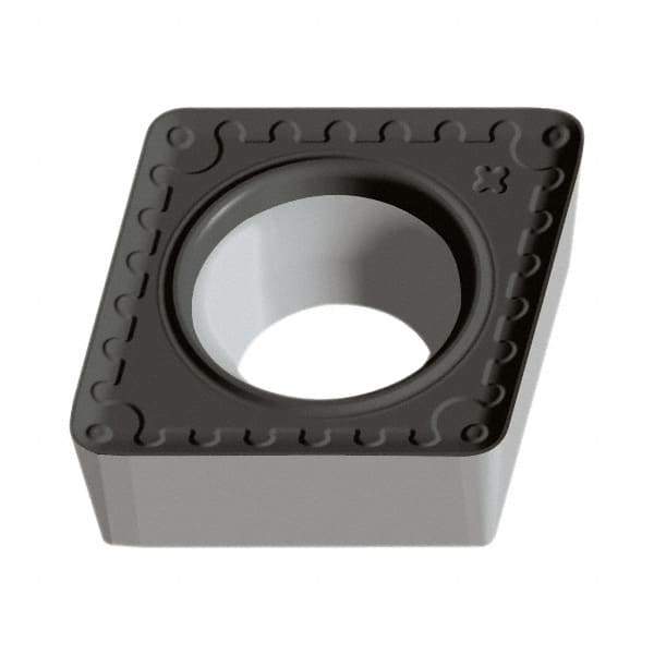 Walter - CCMT PM Grade WPP20S Turning Insert - TiCN+Al2O3+(TiCN) Finish, 80° Rhombic, 12.7mm Inscr Circle, 4.76mm Thick, 0.8mm Corner Radius - Eagle Tool & Supply