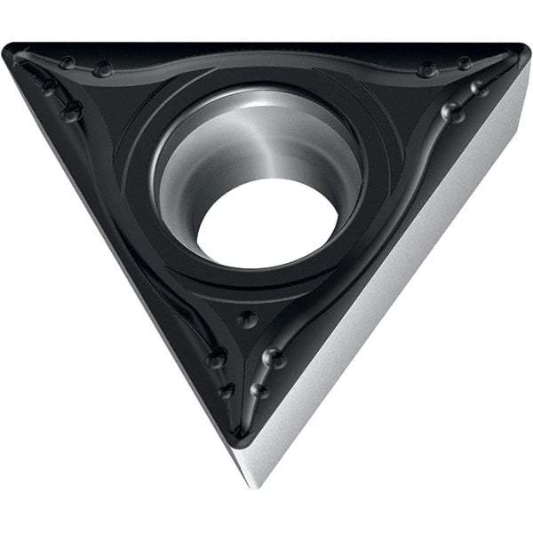 Walter - TPMT MK4 Grade WKK20S Turning Insert - TiCN+Al2O3+(TiCN) Finish, 60° Triangle, 5.56mm Inscr Circle, 2.38mm Thick, 0.4mm Corner Radius - Eagle Tool & Supply