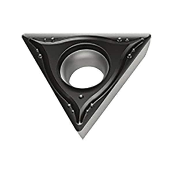 Walter - TPGT MK4 Grade WKK20S Turning Insert - TiCN+Al2O3+(TiCN) Finish, 60° Triangle, 6.35mm Inscr Circle, 2.38mm Thick, 0.8mm Corner Radius - Eagle Tool & Supply