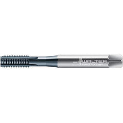 Walter-Prototyp - M10x1.50 DIN 371 6HX 4 Flute TiCN Finish High Speed Steel Straight Flute Machine Tap - Bottoming, Right Hand Thread, 100mm OAL, 20mm Thread Length - Exact Industrial Supply