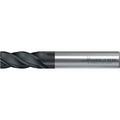 Walter-Prototyp - 6mm, 13mm LOC, 6mm Shank Diam, 57mm OAL, 4 Flute, Solid Carbide Square End Mill - TiAlN Finish, 38° Helix, Right Hand Cut, Right Hand Flute, Series MC251-A-4-B - Eagle Tool & Supply