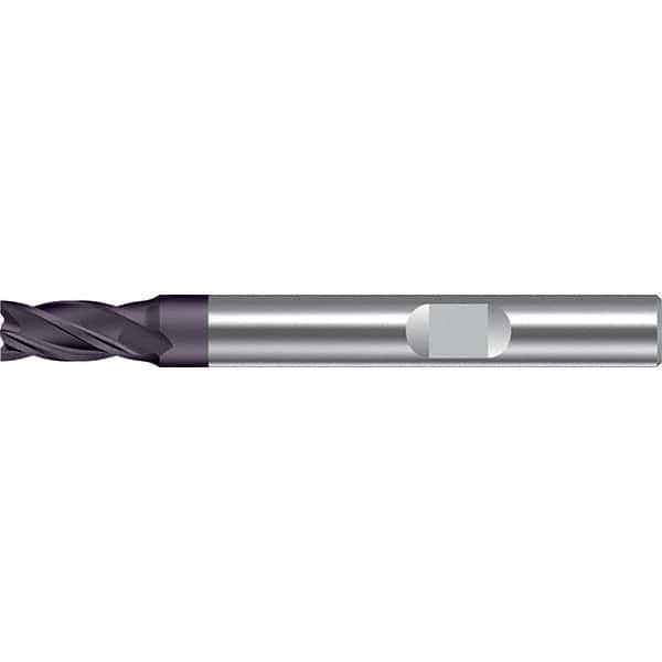 Walter-Prototyp - 7mm, 11mm LOC, 8mm Shank Diam, 58mm OAL, 4 Flute, Solid Carbide Square End Mill - TiAlN Finish, 30° Helix, Right Hand Cut, Right Hand Flute, Series MC111-W-4-A - Eagle Tool & Supply