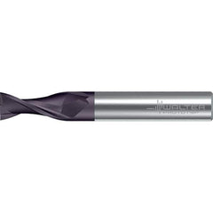 Walter-Prototyp - 12mm, 22mm LOC, 12mm Shank Diam, 83mm OAL, 2 Flute, Solid Carbide Square End Mill - TiAlN Finish, 30° Helix, Right Hand Cut, Right Hand Flute, Series MC216-A-2-B - Eagle Tool & Supply