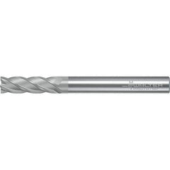 Walter-Prototyp - 9.53mm, 22mm LOC, 9.53mm Shank Diam, 76.2mm OAL, 4 Flute, Solid Carbide Square End Mill - TiAlN/TiAl Finish, 38° Helix, Right Hand Cut, Right Hand Flute, Series AH2034217 - Eagle Tool & Supply