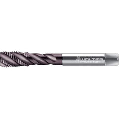 Walter-Prototyp - M20x2.50 DIN 376 4 Flute 6HX Bottoming Spiral Flute Tap - High Speed Steel, Hardlube Finish, 140mm OAL, Right Hand Flute, Right Hand Thread, 17.380, Series EP2056352 - Eagle Tool & Supply