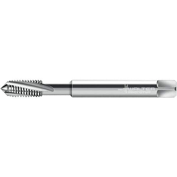 Walter-Prototyp - 1/4-20 ~DIN 2184-1 3 Flute 3B Semi-Bottoming Spiral Flute Tap - High Speed Steel, Uncoated, 81.41mm OAL, Right Hand Flute, Right Hand Thread, 5.020, Series 224164 - Eagle Tool & Supply