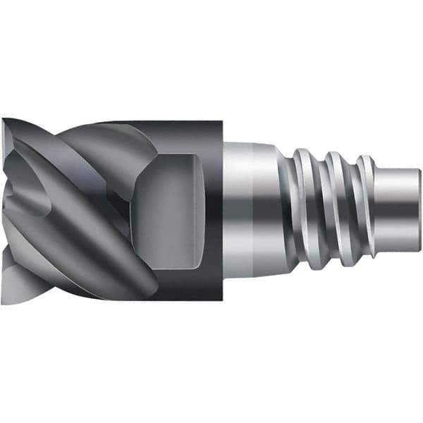 Walter-Prototyp - Grade WJ30TF Carbide Milling Tip Insert - TiAlN Finish, 4 Flutes, 20mm Cutting Diam, 21mm Depth of Cut, 50° Helix - Eagle Tool & Supply