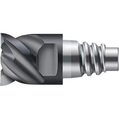 Walter-Prototyp - Grade WJ30TF Carbide Milling Tip Insert - TiAlN Finish, 4 Flutes, 20mm Cutting Diam, 21mm Depth of Cut, 50° Helix - Eagle Tool & Supply