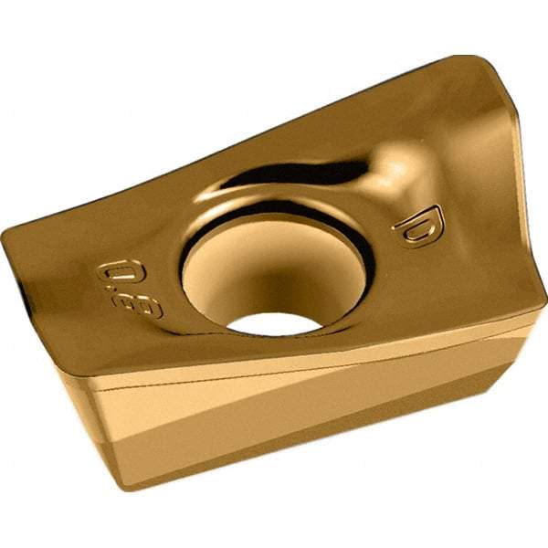 Walter - D67 Grade WKP35G Milling Insert - 6.15mm Thick, 10.8mm Inscribed Circle, 0.8mm Corner Radius - Eagle Tool & Supply
