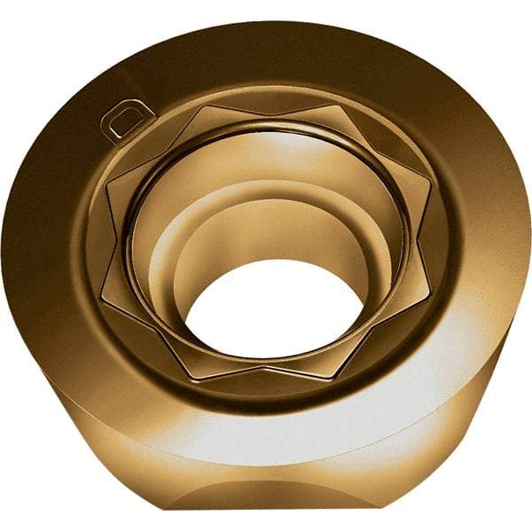 Walter - D67 Grade WSM35S Milling Insert - 5.56mm Thick, 16mm Inscribed Circle, 8mm Corner Radius - Eagle Tool & Supply
