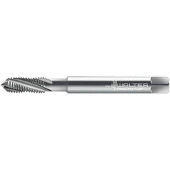 Walter-Prototyp - 1/4-20 ~DIN 2184-1 3 Flute 3B Semi-Bottoming Spiral Flute Tap - High Speed Steel, Uncoated, 81.41mm OAL, Right Hand Flute, Right Hand Thread, 5.020, Series 224104 - Exact Industrial Supply