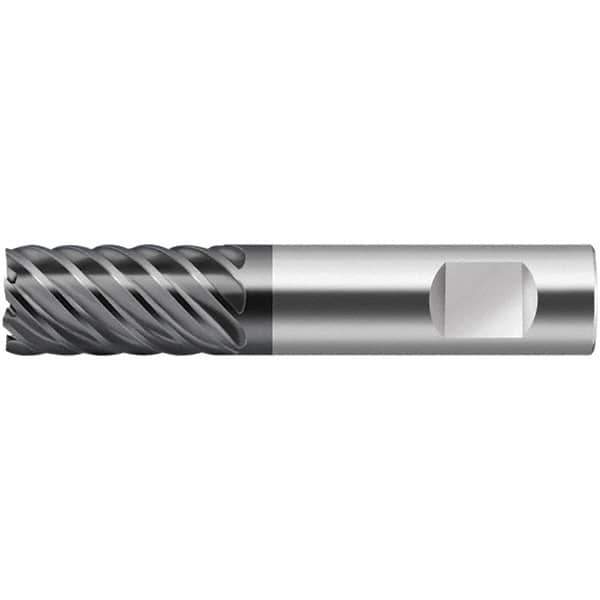 Walter-Prototyp - 8mm, 19mm LOC, 8mm Shank Diam, 63mm OAL, 6 Flute, Solid Carbide Square End Mill - TiCN Finish, 50° Helix, Right Hand Cut, Right Hand Flute, Series H3121138 - Eagle Tool & Supply