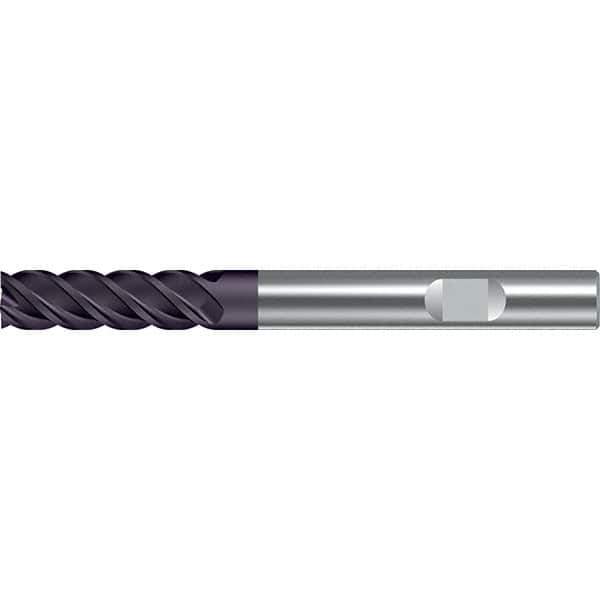 Walter-Prototyp - 8mm, 45mm LOC, 8mm Shank Diam, 97mm OAL, 4 Flute, Solid Carbide Square End Mill - TiAlN Finish, 45° Helix, Right Hand Cut, Right Hand Flute, Series MC122-W-X-K - Eagle Tool & Supply