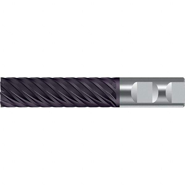 Walter-Prototyp - 25mm, 125mm LOC, 25mm Shank Diam, 188mm OAL, 8 Flute, Solid Carbide Square End Mill - TiAlN Finish, 45° Helix, Right Hand Cut, Right Hand Flute, Series MC122-W-X-K - Eagle Tool & Supply