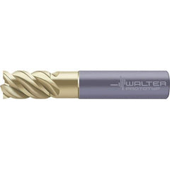 Walter-Prototyp - 8mm, 22mm LOC, 8mm Shank Diam, 63mm OAL, 4 Flute, Solid Carbide Square End Mill - AlTiN/ZrN Finish, 50° Helix, Right Hand Cut, Right Hand Flute, Series MC341-A-4-P - Eagle Tool & Supply