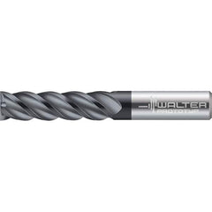 Walter-Prototyp - 20mm, 38mm LOC, 20mm Shank Diam, 104mm OAL, 5 Flute, Solid Carbide Square End Mill - TiAlN Finish, 45° Helix, Right Hand Cut, Right Hand Flute, Series MC122-A-B - Eagle Tool & Supply