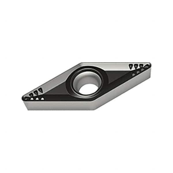 Walter - VCMT RK4 Grade WKK10S Turning Insert - TiCN+Al2O3+(TiCN) Finish, 35° Rhombic, 9.53mm Inscr Circle, 4.76mm Thick, 1.2mm Corner Radius - Eagle Tool & Supply