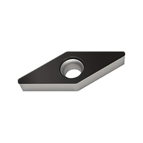 Walter - VCMW RK6 Grade WKK10S Turning Insert - TiCN+Al2O3+(TiCN) Finish, 35° Rhombic, 9.53mm Inscr Circle, 4.76mm Thick, 0.4mm Corner Radius - Eagle Tool & Supply