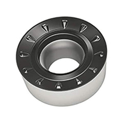 Walter - RCMT RM4 Grade WSM20S Turning Insert - TiAlN+Al2O3+(Al) Finish, 0° Round, 10mm Inscr Circle, 3.97mm Thick, 5mm Corner Radius - Eagle Tool & Supply