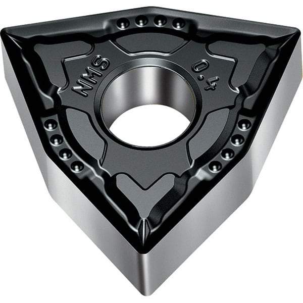 Walter - WNMG NMS Grade WSM01 Turning Insert - TiAlN+Al2O3+(ZrN) Finish, 80° Trigon, 12.7mm Inscr Circle, 4.76mm Thick, 0.4mm Corner Radius - Eagle Tool & Supply