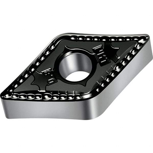 Walter - DNMG NMT Grade WSM20S Turning Insert - TiAlN+Al2O3+(Al) Finish, 55° Rhombic, 9.53mm Inscr Circle, 4.76mm Thick, 0.4mm Corner Radius - Eagle Tool & Supply