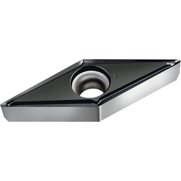 Walter - VCGT FM2 Grade WSM20S Turning Insert - TiAlN+Al2O3+(Al) Finish, 35° Rhombic, 6.35mm Inscr Circle, 3.18mm Thick, 0.1mm Corner Radius - Eagle Tool & Supply