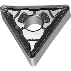 Walter - TNMG FM5 Grade WSM10S Turning Insert - TiAlN+Al2O3+(Al) Finish, 60° Triangle, 9.53mm Inscr Circle, 4.76mm Thick, 0.4mm Corner Radius - Eagle Tool & Supply