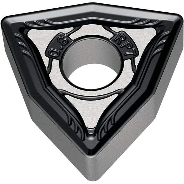 Walter - WNMG RP7 Grade WKP30S Turning Insert - TiCN+Al2O3+(TiCN) Finish, 80° Trigon, 12.7mm Inscr Circle, 4.76mm Thick, 1.2mm Corner Radius - Eagle Tool & Supply