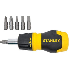 Stanley - Bit Screwdrivers Type: Multi-Bit Screwdriver Tip Type: Phillips; Slotted - Eagle Tool & Supply