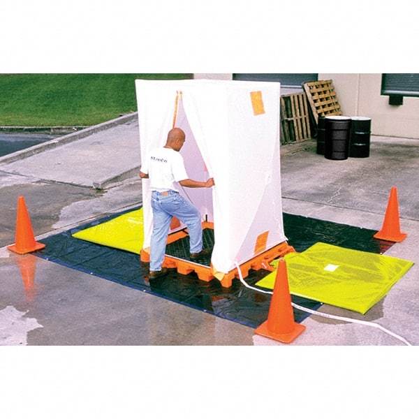 UltraTech - 176 Gal Sump, 6,000 Lb Capacity, Linear Low-Density Polyethylene Decon Deck, Hospital Model - 61-1/4" Long x 52" Wide x 5-3/4" High - Eagle Tool & Supply