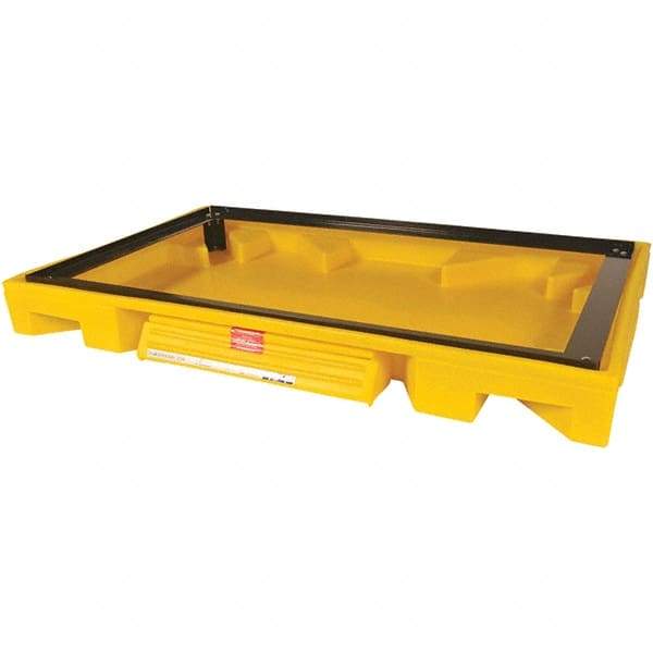 UltraTech - 111 Gal Sump, 3,000 Lb Capacity, 2 Drum, Polyethylene Safety Cabinet Bladder System - 63" Long x 38.5" Wide x 6-1/4" High - Eagle Tool & Supply