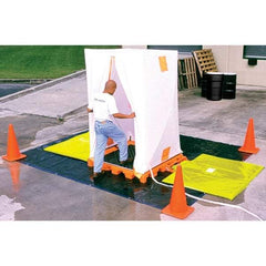 UltraTech - Vinyl Coated Nylon Liner, Waterproof Fabric Decon Deck Privacy Shelter - 12" Long x 12" Wide x 52" High - Eagle Tool & Supply