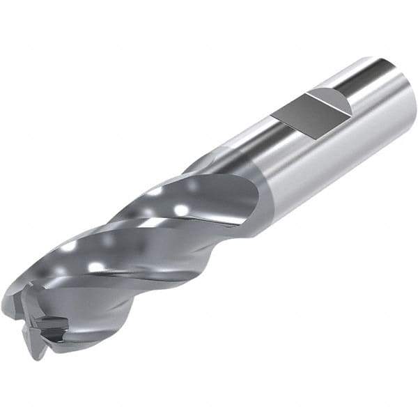 Niagara Cutter - 3/4", 4 Flute, Solid Carbide, 0.12" Corner Radius End Mill - 5" OAL, 30° Helix, Right Hand Flute, 2-1/4" LOC, Right Hand Cut - Eagle Tool & Supply