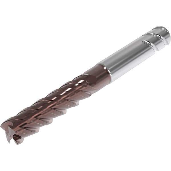 Seco - 16mm, 4 Flute, Single End, Solid Carbide, 1mm Corner Radius End Mill - 115mm OAL, 48° Helix, Right Hand Flute, 55mm LOC, Right Hand Cut, 65mm Extended Reach - Eagle Tool & Supply