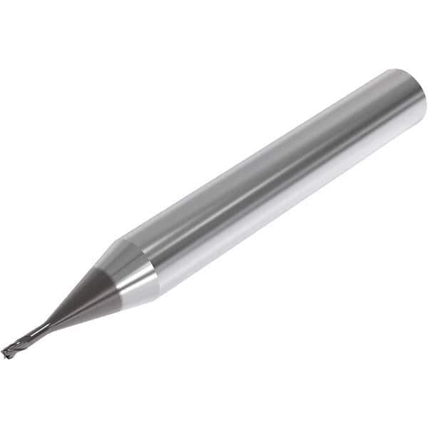Seco - 2.5mm, 4 Flute, Single End, Solid Carbide, 0.15mm Corner Radius End Mill - 60mm OAL, 30° Helix, Right Hand Flute, 5mm LOC, Right Hand Cut, 7.5mm Extended Reach - Eagle Tool & Supply