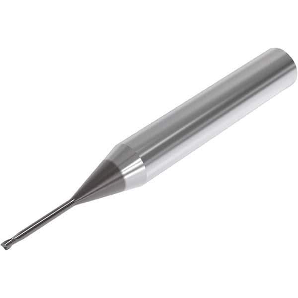 Seco - 3mm, 2 Flute, Single End, Solid Carbide, 0.15mm Corner Radius End Mill - 70mm OAL, 30° Helix, Right Hand Flute, 4.5mm LOC, Right Hand Cut, 30mm Extended Reach - Eagle Tool & Supply