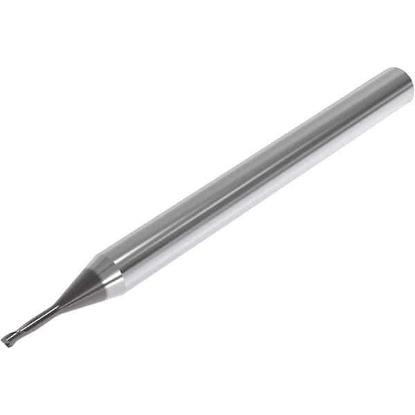 Seco - 2mm, 2 Flute, Single End, Solid Carbide, 0.15mm Corner Radius End Mill - 50mm OAL, 30° Helix, Right Hand Flute, 3mm LOC, Right Hand Cut, 10mm Extended Reach - Eagle Tool & Supply