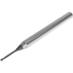 Seco - 1.2mm, 2 Flute, Single End, Solid Carbide, 0.1mm Corner Radius End Mill - 50mm OAL, 30° Helix, Right Hand Flute, 1.8mm LOC, Right Hand Cut, 10mm Extended Reach - Eagle Tool & Supply