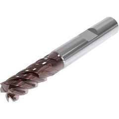 Seco - 10mm, 5 Flute, Single End, Solid Carbide, Corner Chamfer End Mill - 89mm OAL, 48° Helix, Right Hand Flute, 40mm LOC, Right Hand Cut, 47mm Extended Reach - Eagle Tool & Supply