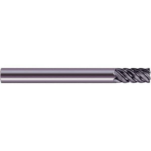 SGS - 20mm, 38mm LOC, 20mm Shank Diam, 165mm OAL, 6 Flute, Solid Carbide Square End Mill - Single End, Ti-NAMITE-X Finish, Spiral Flute, 45° Helix, Centercutting, Right Hand Cut, Right Hand Flute, Series 57S - Eagle Tool & Supply