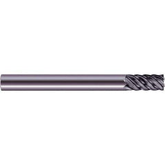 SGS - 20mm, 38mm LOC, 20mm Shank Diam, 165mm OAL, 6 Flute, Solid Carbide Square End Mill - Single End, Ti-NAMITE-X Finish, Spiral Flute, 45° Helix, Centercutting, Right Hand Cut, Right Hand Flute, Series 57S - Eagle Tool & Supply