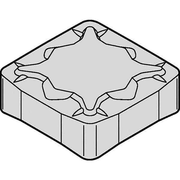 Kennametal - SNXF43 HE Grade KCK20 Carbide Milling Insert - AlCrN Finish, 4.66mm Thick, 1/2" Inscribed Circle, 1.2mm Corner Radius - Eagle Tool & Supply