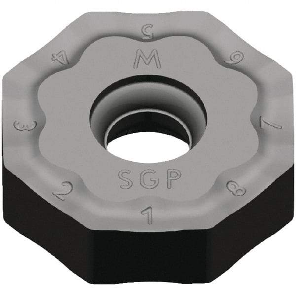Kennametal - ONGX645 GP Grade KCK20 Carbide Milling Insert - TiN Finish, 5.81mm Thick, 20mm Inscribed Circle, 2mm Corner Radius - Eagle Tool & Supply