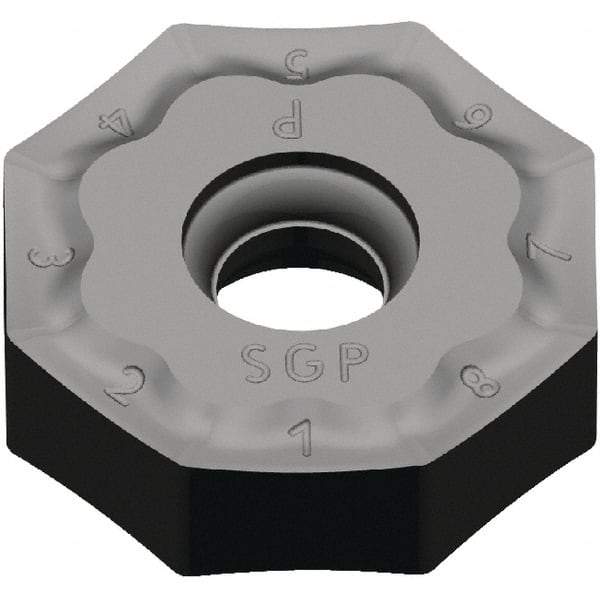 Kennametal - ONPX645 GP Grade KCPK30 Carbide Milling Insert - Al2O3 Finish, 5.81mm Thick, 20mm Inscribed Circle, 0.8mm Corner Radius - Eagle Tool & Supply