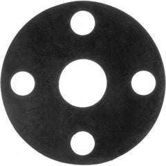 Value Collection - 4-1/2" Pipe, 5" ID x 9-1/4" OD Flange Gasket - Buna-N Rubber, Black, 1/16" Thick - Eagle Tool & Supply