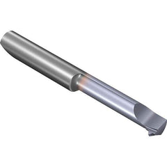 Vargus - 16mm Cutting Depth, 19 Max TPI, 11.4mm Diam, Internal Thread, Solid Carbide, Single Point Threading Tool - TiCN Finish, 42mm OAL, 6mm Shank Diam, 2.9mm Projection from Edge, 55° Profile Angle - Exact Industrial Supply