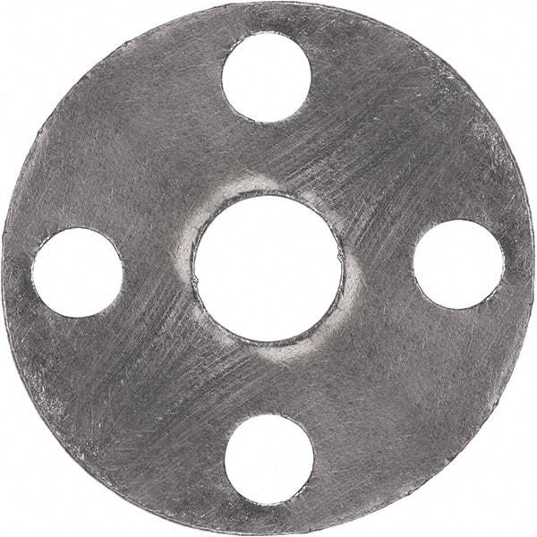 Value Collection - 1" Pipe, 1-5/16" ID x 4-1/4" OD Flange Gasket - Reinforced Graphite, Gray, 1/16" Thick - Eagle Tool & Supply