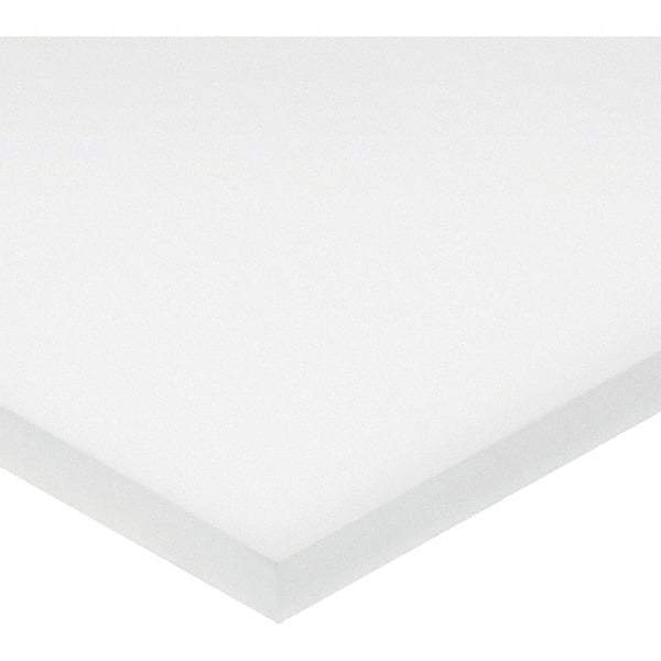 Value Collection - 1/4" Thick x 1' Wide x 1' Long, ePTFE Sheet - White, General Purpose Grade - Eagle Tool & Supply