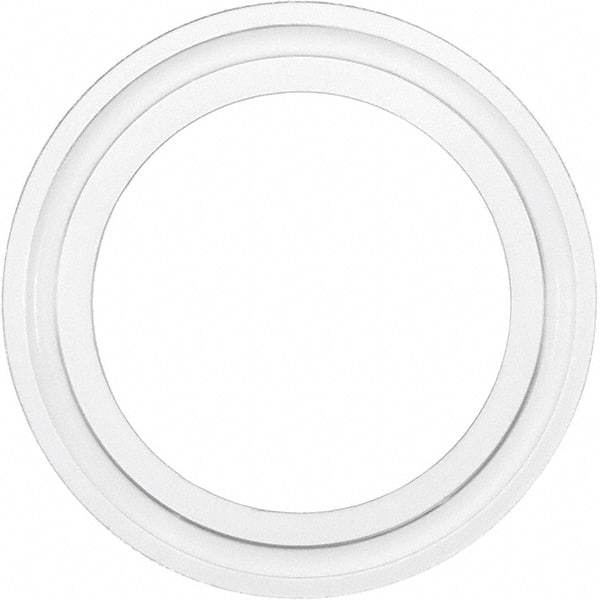 Value Collection - 3", Clamp Style, Sanitary Silicone Pipe Gasket - Tube OD Connection - Eagle Tool & Supply