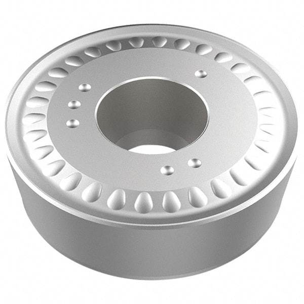 Seco - RCMX320902 RR93 Grade TP1501 Carbide Turning Insert - Ti(C/N)/Al2O3/TiN Finish, Round, 32mm Inscr Circle, 9.52mm Thick, 16mm Corner Radius - Eagle Tool & Supply